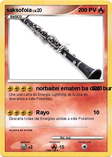 Pokemon saksofoia