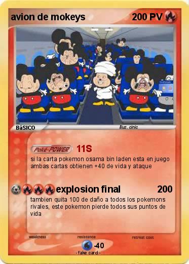 Pokemon avion de mokeys