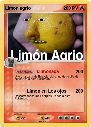 Pokemon Limon agrio