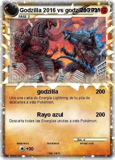Pokemon Godzilla 2016 vs godzilla 2021