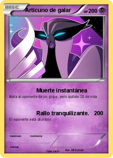 Pokemon Articuno de galar