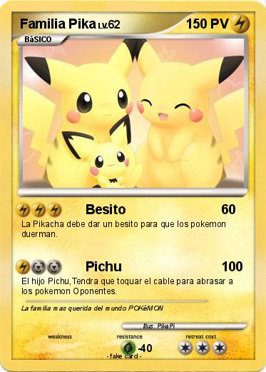 Pokemon Familia Pika