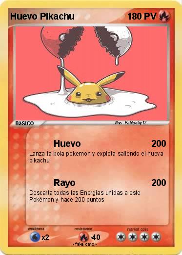 Pokemon Huevo Pikachu