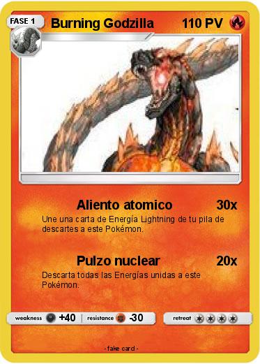 Pokemon Burning Godzilla