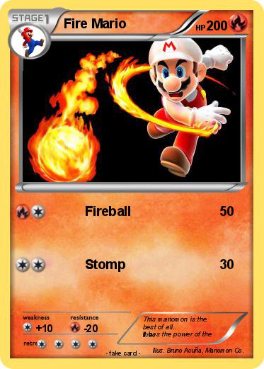 Pokemon Fire Mario