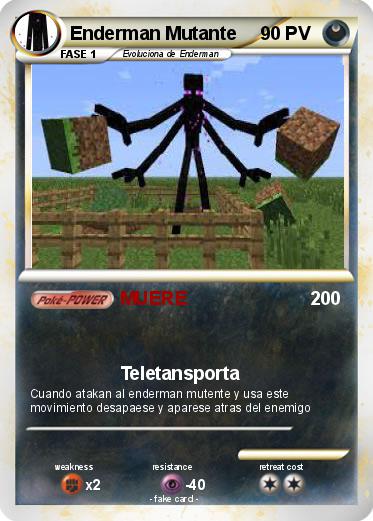Pokemon Enderman Mutante