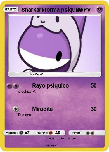 Pokemon Sharkari(forma psíquico)