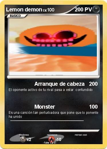 Pokemon Lemon demon