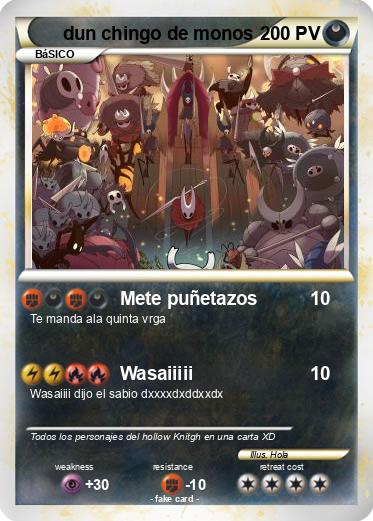 Pokemon dun chingo de monos