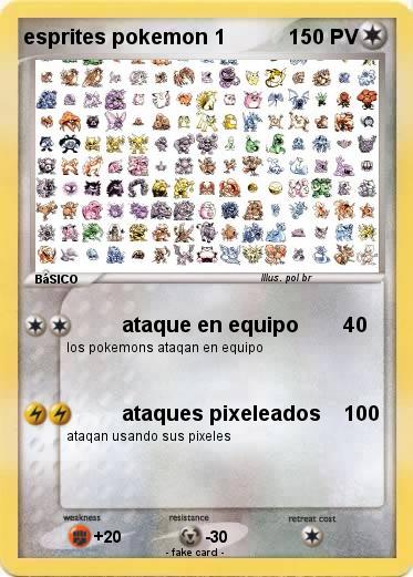 Pokemon esprites pokemon 1