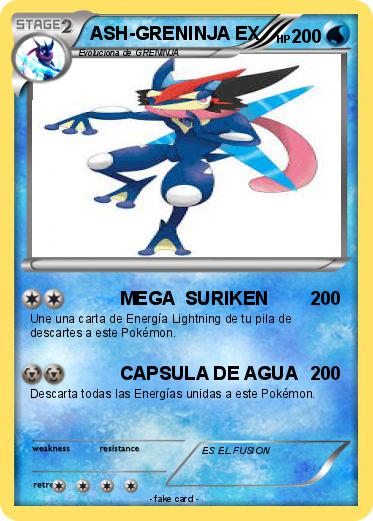 Pokemon ASH-GRENINJA EX
