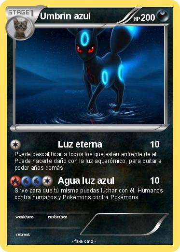 Pokemon Umbrin azul