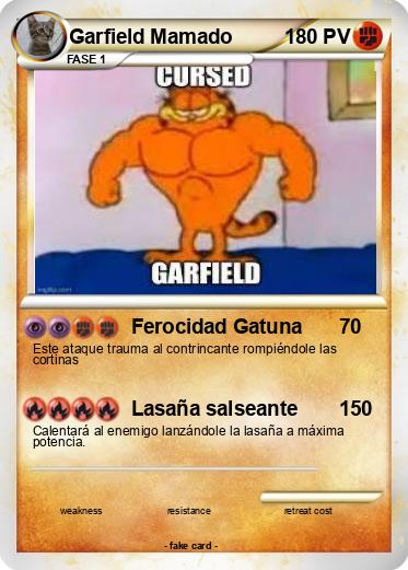 Pokemon Garfield Mamado