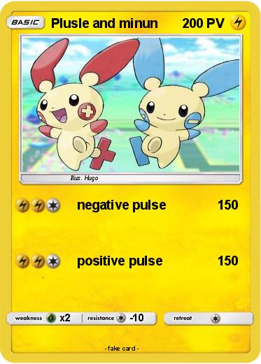 Pokemon Plusle and minun