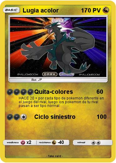 Pokemon Lugia acolor