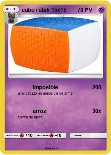 Pokemon cubo rubik 15x15