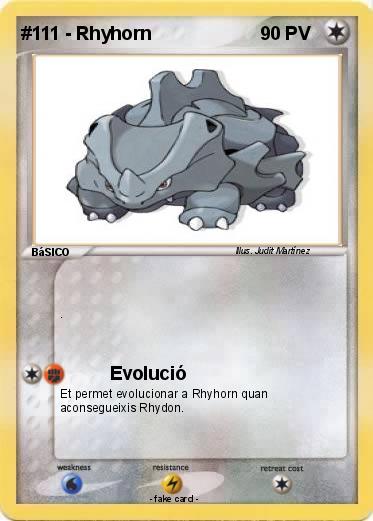 Pokemon #111 - Rhyhorn