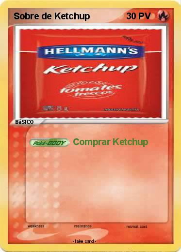 Pokemon Sobre de Ketchup