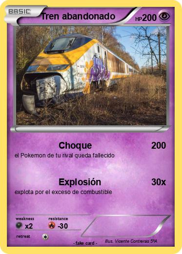 Pokemon Tren abandonado
