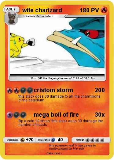 Pokemon wite charizard