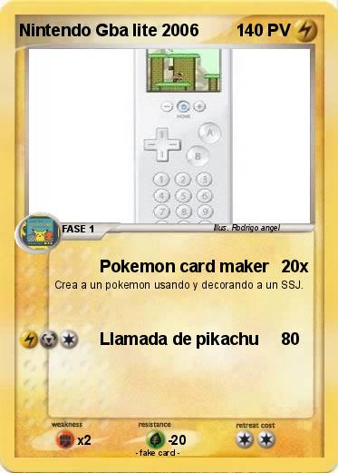 Pokemon Nintendo Gba lite 2006 Pokemon Nintendo Gba lite 2006