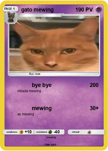 Pokemon gato mewing