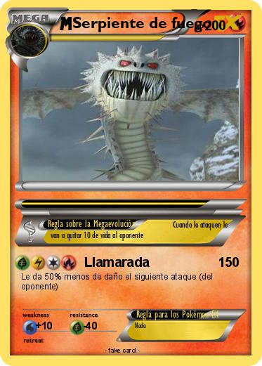 Pokemon Serpiente de fuego