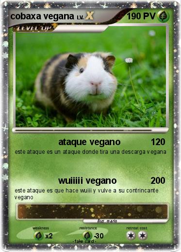 Pokemon cobaxa vegana