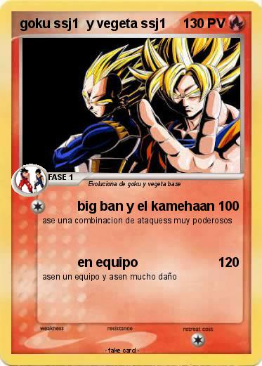 Pokemon goku ssj1  y vegeta ssj1