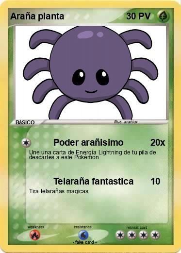 Pokemon Araña planta