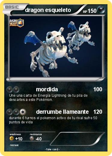 Pokemon dragon esqueleto