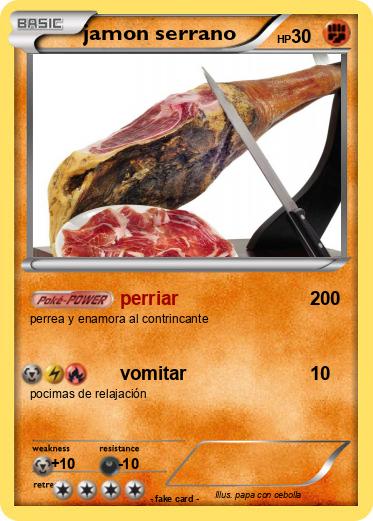 Pokemon jamon serrano