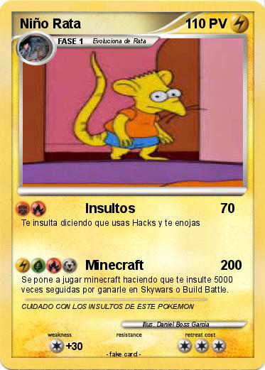 Pokemon Niño Rata