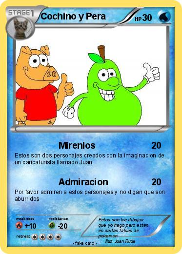 Pokemon Cochino y Pera