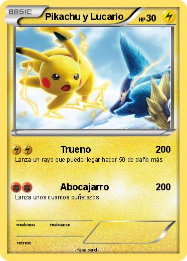 Pokemon Pikachu y Lucario