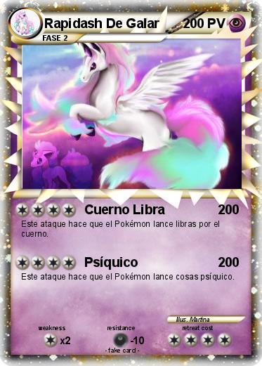 Pokemon Rapidash De Galar
