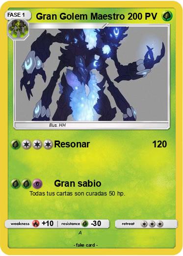Pokemon Gran Golem Maestro