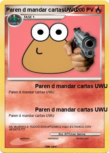 Pokemon Paren d mandar cartasUWU
