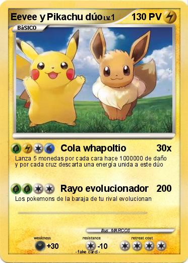 Pokemon Eevee y Pikachu dúo