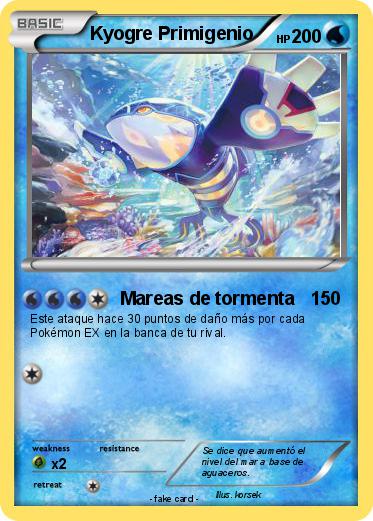 Pokemon Kyogre Primigenio
