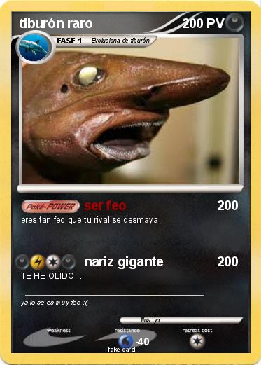 Pokemon tiburón raro