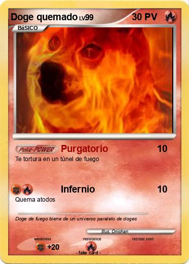 Pokemon Doge quemado