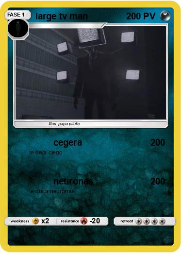 Pokemon large tv man