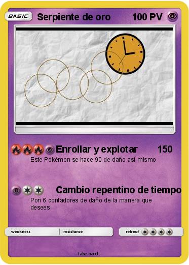 Pokemon Serpiente de oro