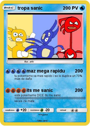 Pokemon tropa sanic