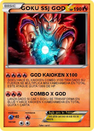 Pokemon GOKU SSJ GOD