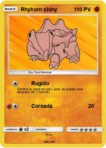 Pokemon Rhyhorn shiny
