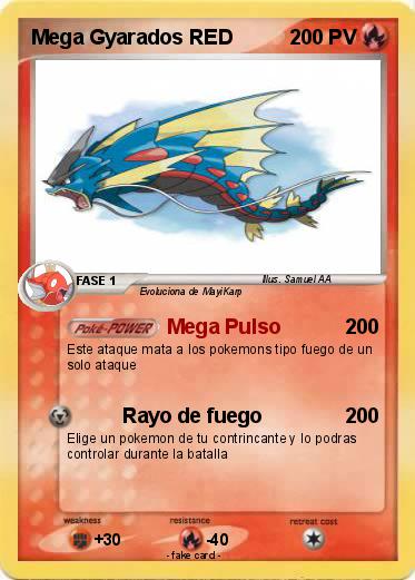 Pokemon Mega Gyarados RED