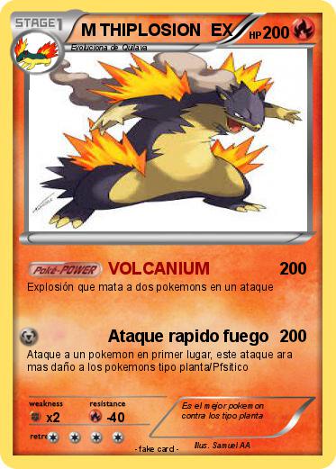 Pokemon M THIPLOSION  EX