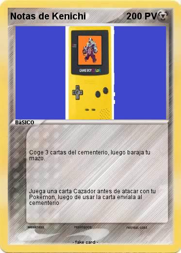Pokemon Notas de Kenichi